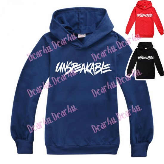 Boys Unspeakable thin hoodie jacket - Click Image to Close