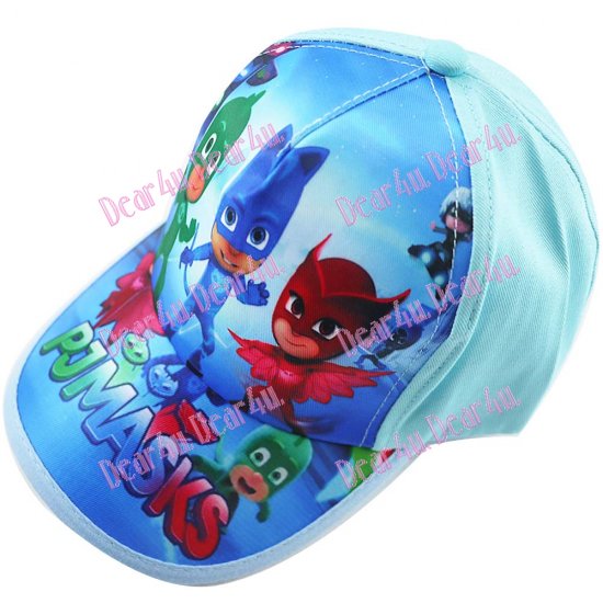 Kids 3d cap hat - PJ Mask 2 light blue - Click Image to Close