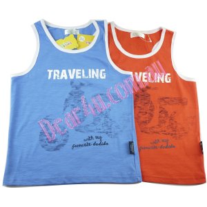 Boys singlet sleeveless shirt top tee - traveling