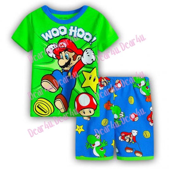 Babies boys Mario Super bro 2pcs pyjama pjs - cotton - Click Image to Close