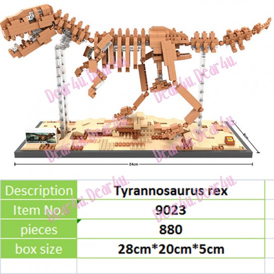 Dinosaur Fossil LOZ iBLOCK Micro Mini Building Lego - Click Image to Close