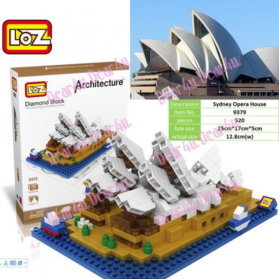 Sydney Opera House LOZ iBLOCK Micro Mini Building Lego - Click Image to Close