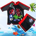 Kids swimming bather swim suit top trunks - Avengers