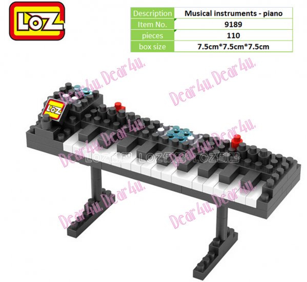 Musical instruments LOZ iBLOCK Micro Mini Building Lego set - Click Image to Close