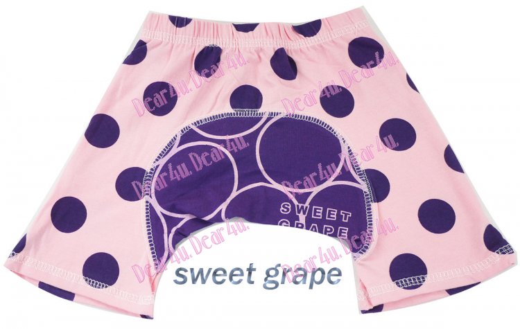 Baby boys/girls bloomer nappy cover short pants - grapes - Click Image to Close