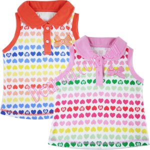 baby Girls dadida singlet heart shirt with 3d bow