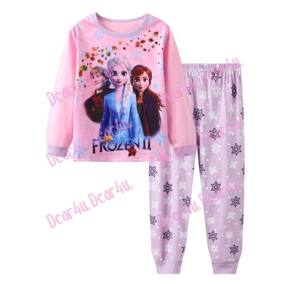 Babies girls long sleeve cotton 2pcs pyjama pjs - Frozen 3 - Click Image to Close