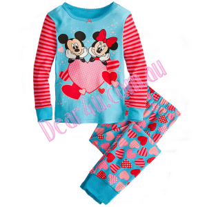 Babies girls long sleeve cotton 2pcs pyjama pjs - Minnie mouse 2