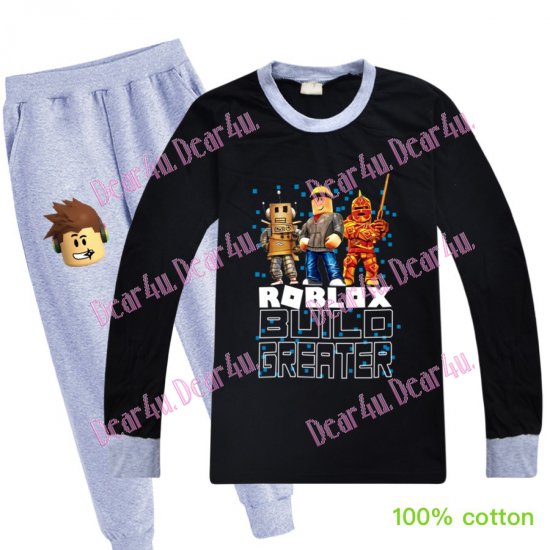 Boys ROBLOX 100% cotton long sleeve pjs outfit - B - Click Image to Close