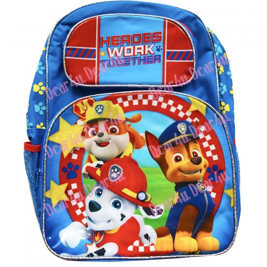 Large Boys kids backpackschool bag - Paw Patrol Marshall 5 - Click Image to Close