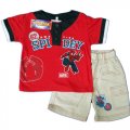 Spiderman Red T-shirt with woven pants sets