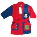 Boys MICKEY MOUSE dressing Gown sleepwear - blue and red