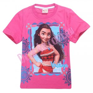 Girls MOANA short sleeve tee t-shirt - hot pink