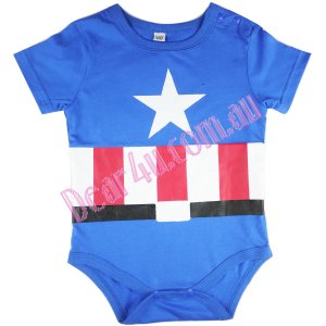 Boys baby toddler cotton Baby Romper - Captain America