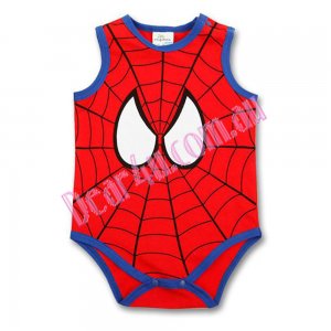 Boys baby toddler cotton Romper - Spiderman sleeveless