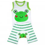 Baby boys/girls singlet and shorts sets - frog