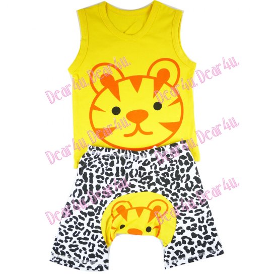 Baby boys/girls singlet and shorts sets - tiger - Click Image to Close