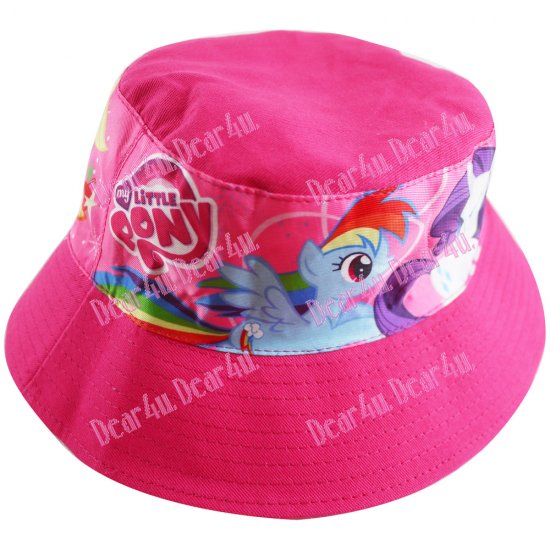 Kids toddler bucket hat - My Little Pony hot pink - Click Image to Close