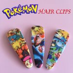 Pokemon pikachu Girls Hair Clip clips Multiple Colours