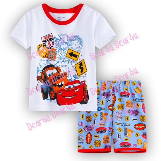 Babies boys CARS MCQUEEN 2pcs pyjama pjs - cotton - Click Image to Close