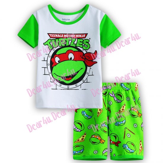 Babies boys Ninja Turtle TMNT 2pcs pyjama pjs - cotton - Click Image to Close