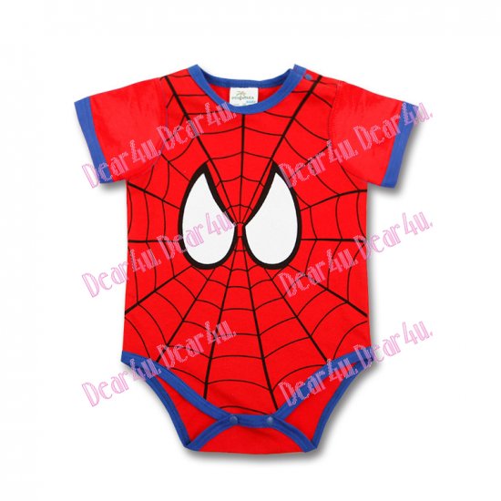 Boys baby toddler cotton Romper - Spiderman shortsleeve - Click Image to Close