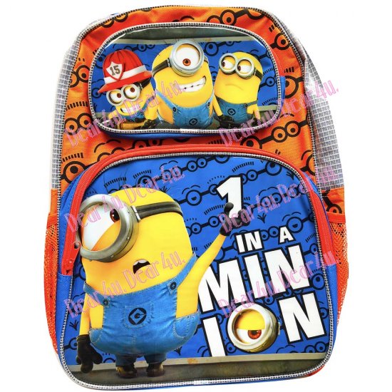 Large Boys kids backpackschool bag - Minion Despicable me - Click Image to Close