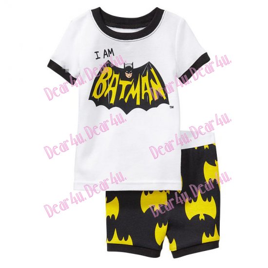Babies boys I am BATMAN 2pcs pyjama pjs - cotton - Click Image to Close