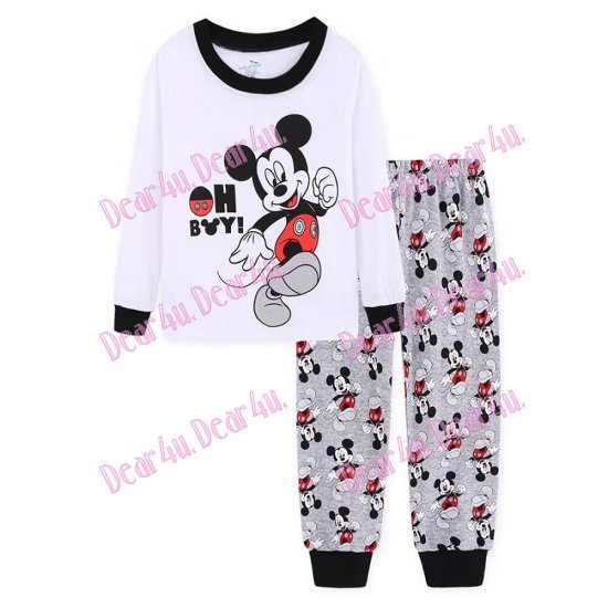 Babies boys long sleeve cotton 2pcs pyjama pjs - Mickey Mouse - Click Image to Close