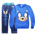 Boys thin top with denim long pants Sonic the Hedgehog