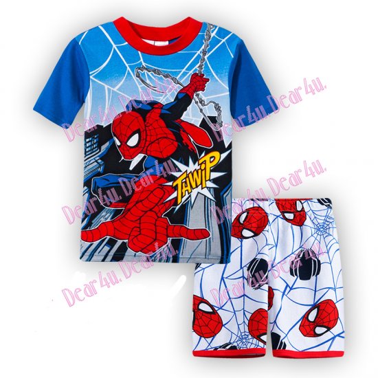 Babies boys SPIDERMAN 2pcs pyjama pjs - cotton - Click Image to Close