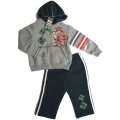 Boys winter CAR hooded hoodie tracksuit 2pcs set