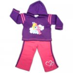 Girl My little Pony Hooded Tracksuit 2pcs - Purple