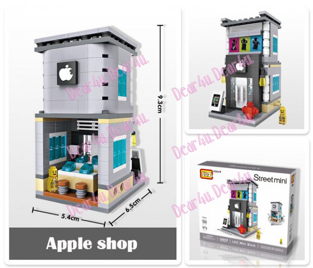 Street mini - Apple store LOZ iBLOCK Micro Mini Lego - Click Image to Close