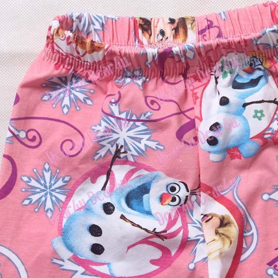 Girls Pants Legging Tight pants - Frozen Pink - Click Image to Close