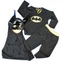 Batman Costume party dress up with Mask 3pcs black