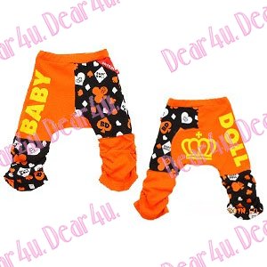 Baby boys/girls spring/autumn thick tights pants leggings-orange - Click Image to Close