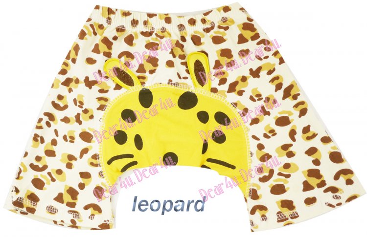 Baby boys/girls bloomer nappy cover short pants - Leopard - Click Image to Close