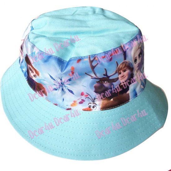 Kids toddler bucket hat - Frozen Anna and Elsa - Click Image to Close