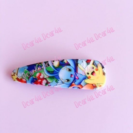 Pokemon pikachu Girls Hair Clip clips Multiple Colours - Click Image to Close