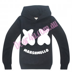 Boys Girls Marshmello DJ Music 100% cotton hoodie top