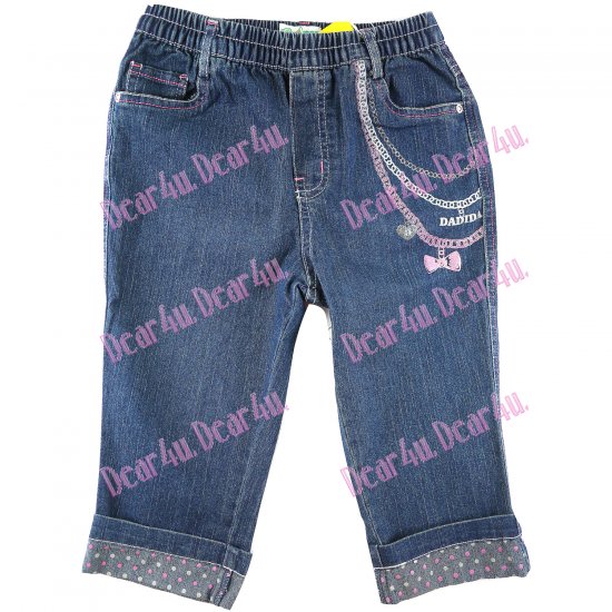 Girls quality thin denim pants - Click Image to Close
