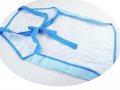 Girls kichen chef craft cooking apron with sleeves - frozen blue