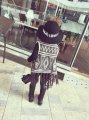Girls Geometry Crochet Tassel Capes Poncho Sweaters Loose Casual