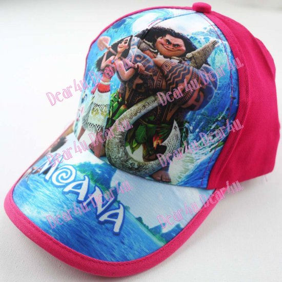 Kids 3d cap hat - Moana 2 pink - Click Image to Close