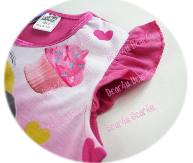 Girls Despicable me 2 banana pink 2pcs pyjama pjs - Click Image to Close