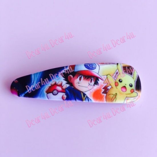 Pokemon pikachu Girls Hair Clip clips Multiple Colours - Click Image to Close