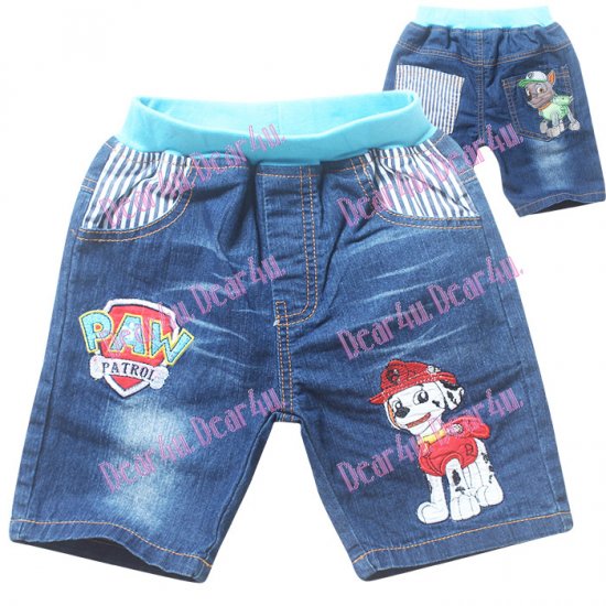 Boys Paw Patrol tee with denim pants - Blue - Click Image to Close