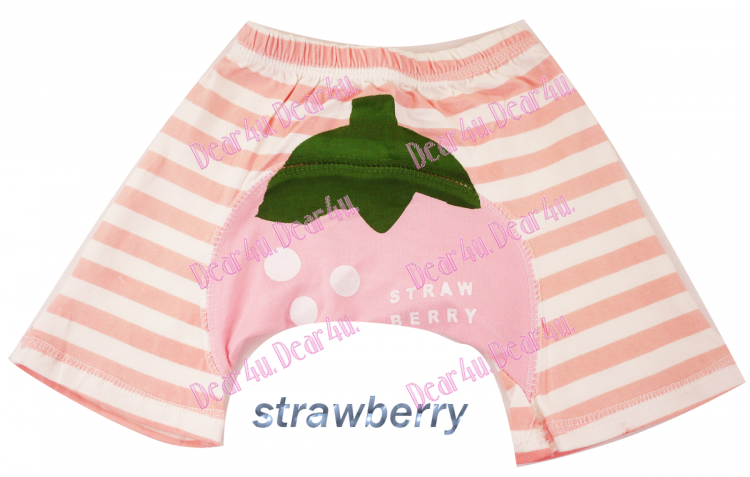 Baby boys/girls bloomer nappy cover short pants - strawberry - Click Image to Close