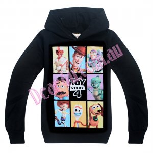 Boys Toy Story 4 100% cotton hoodie top - black